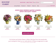 Tablet Screenshot of budstopflorist.com